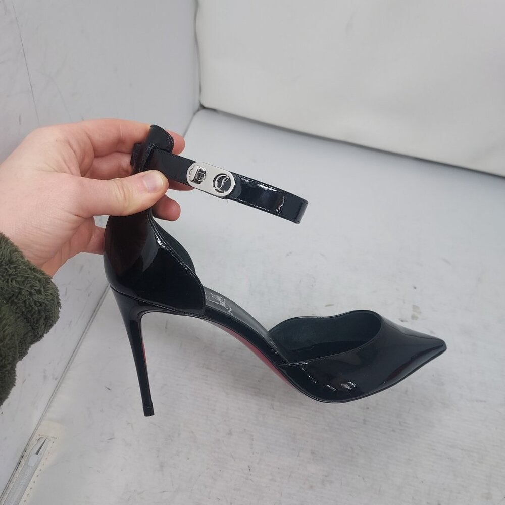 CHRISTIAN LOUBOUTIN Lock Patent Ankle Strap Pump - Picture 3 of 11